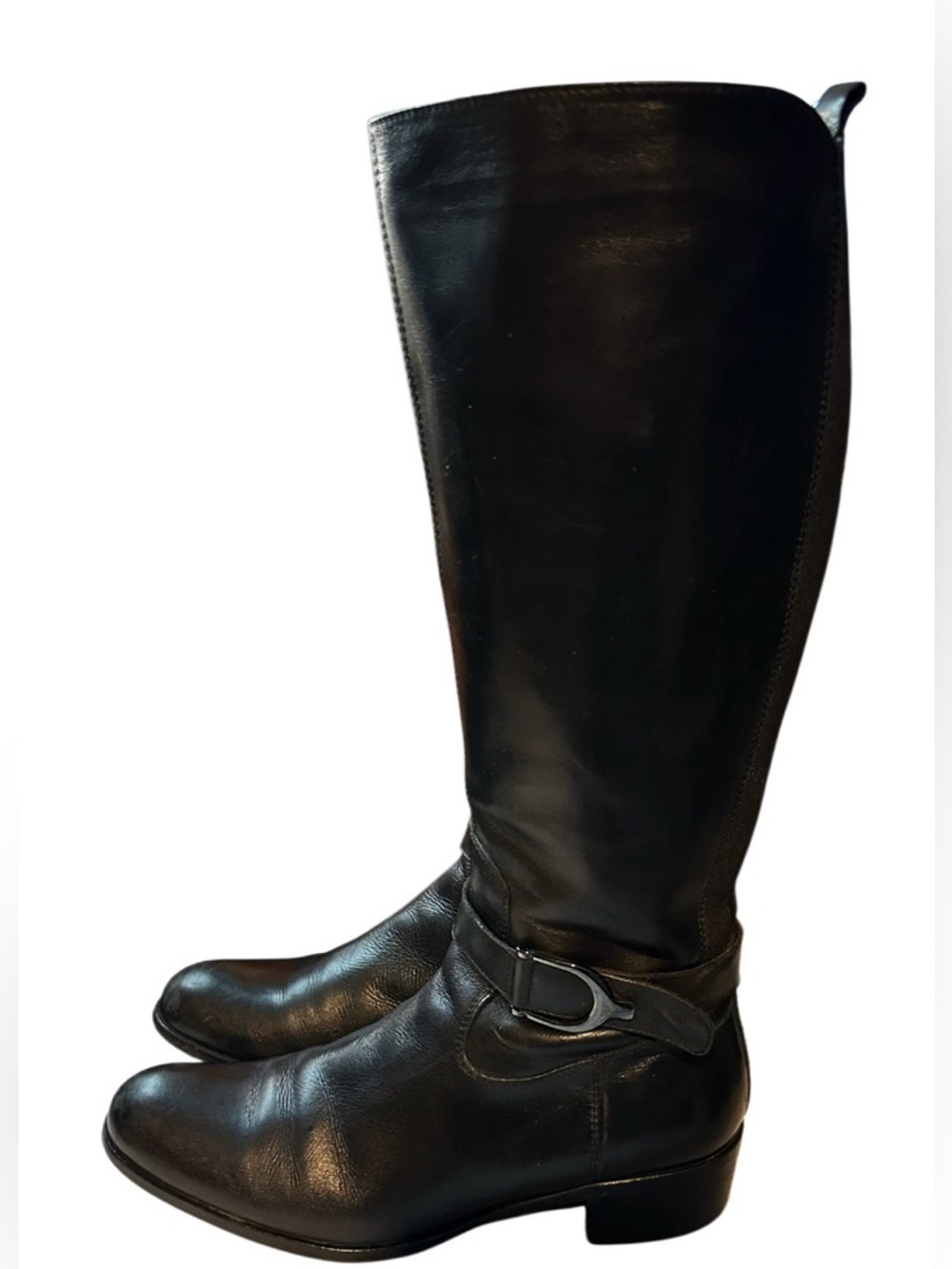 Sesto Meucci ~ Size 9 ~ Black Leather Women’s Knee High Boots Made in Italy